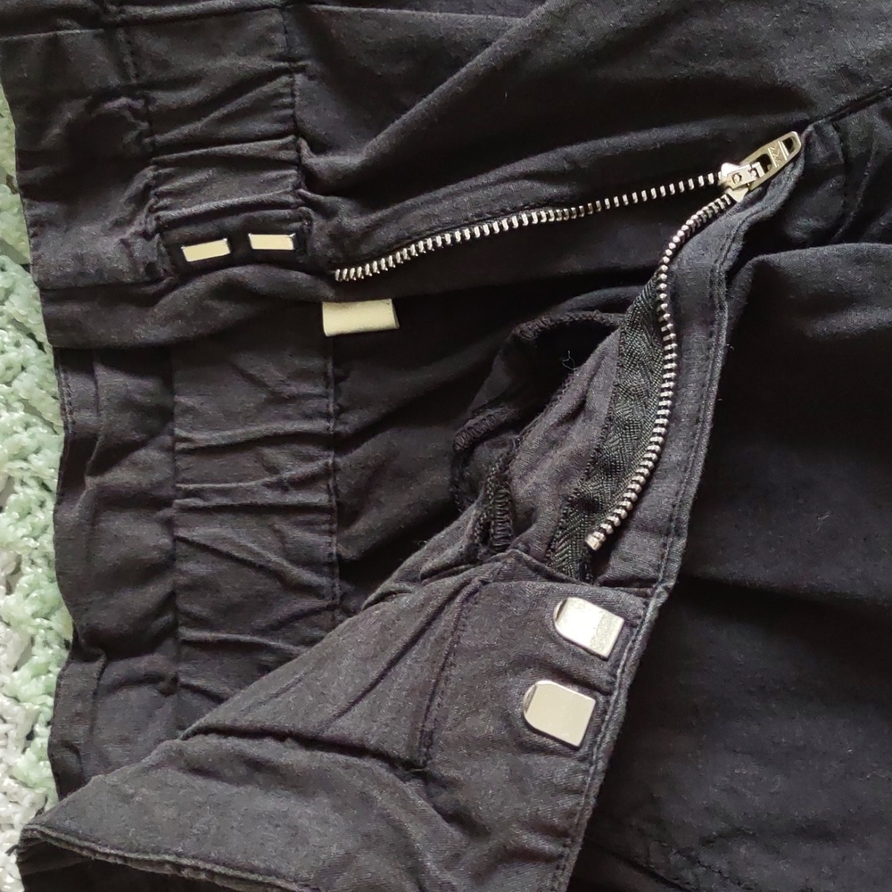 Sea New York Size 8 Kiara Light Black High Rise 100% Cotton Eyelet Shorts - Picture 6 of 16
